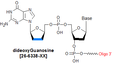 picture of dideoxy G 5' (2'3-ddG)